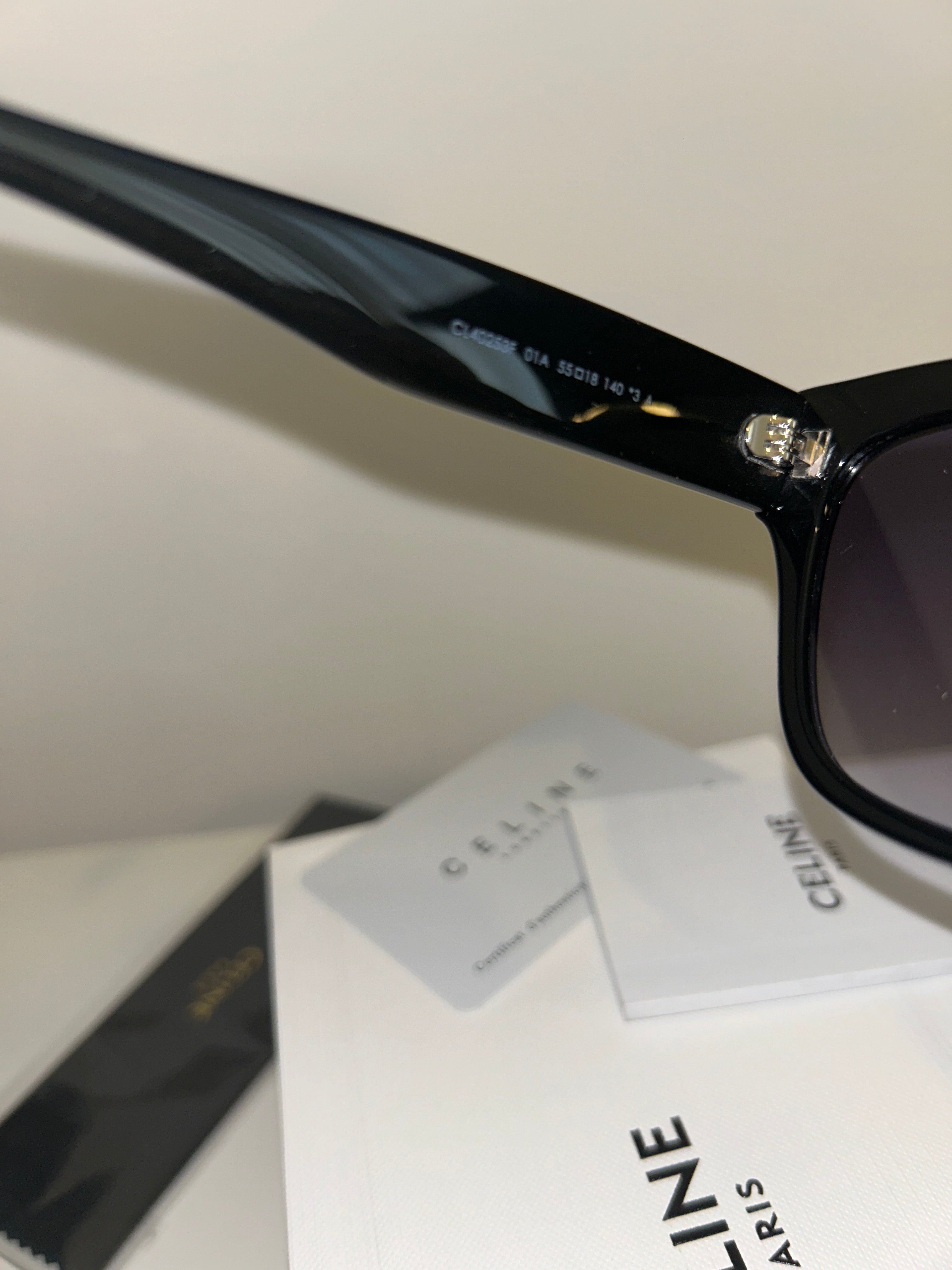 CELINE CL40253 01A Black Square Sunglasses