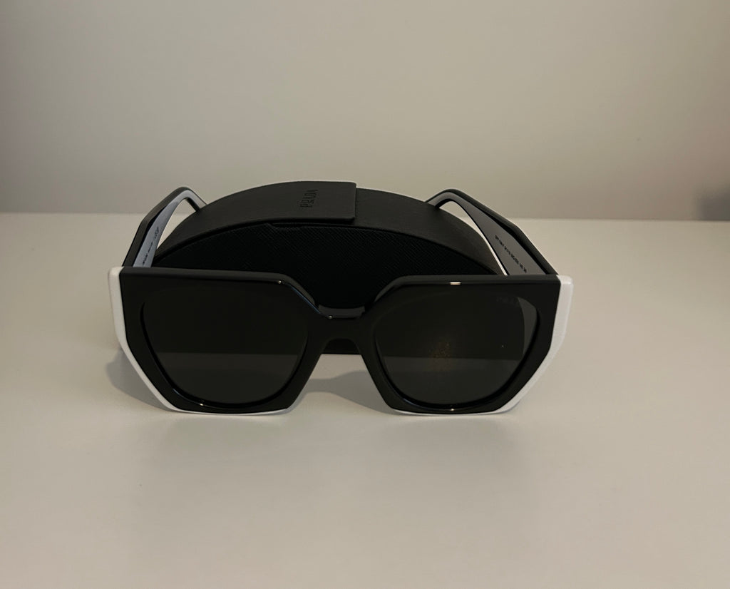 PRADA PR 17WS Symbole Sunglasses – Black/White